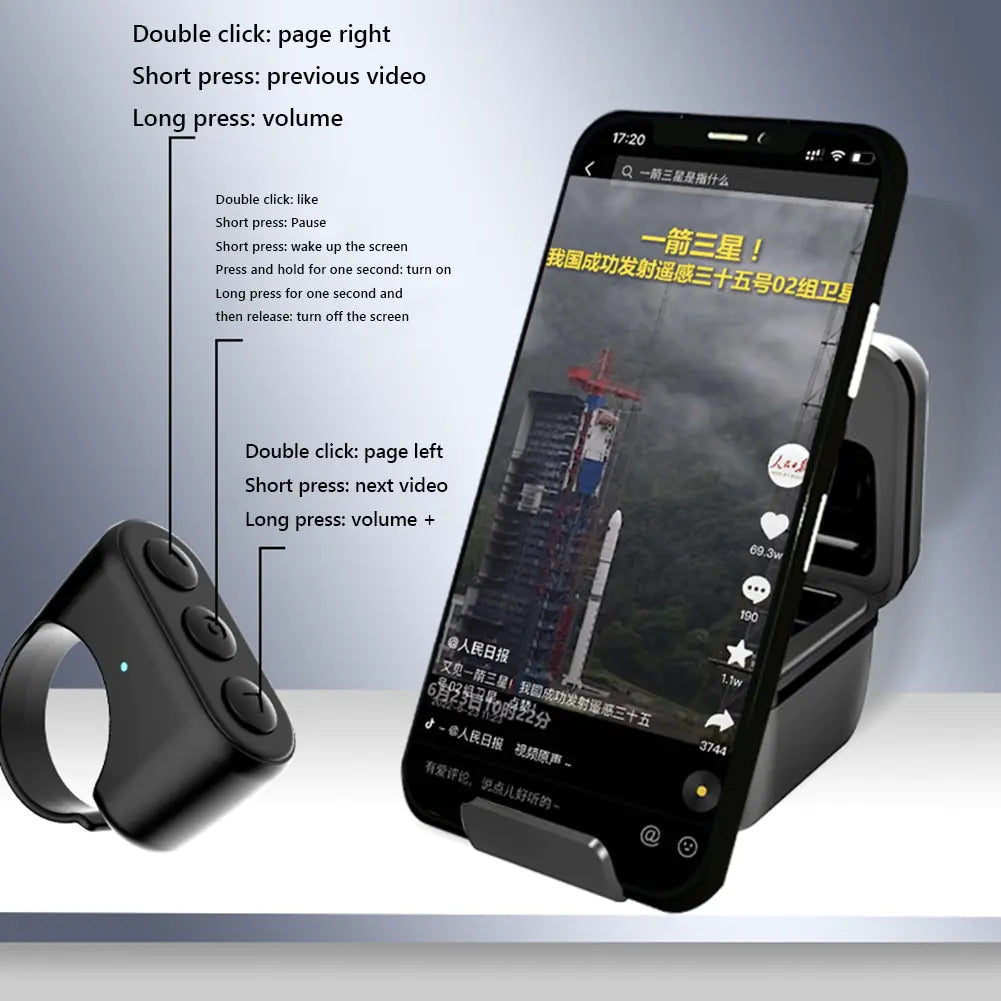 ControlWave™ Smart Bluetooth Ring - YourWonderVault